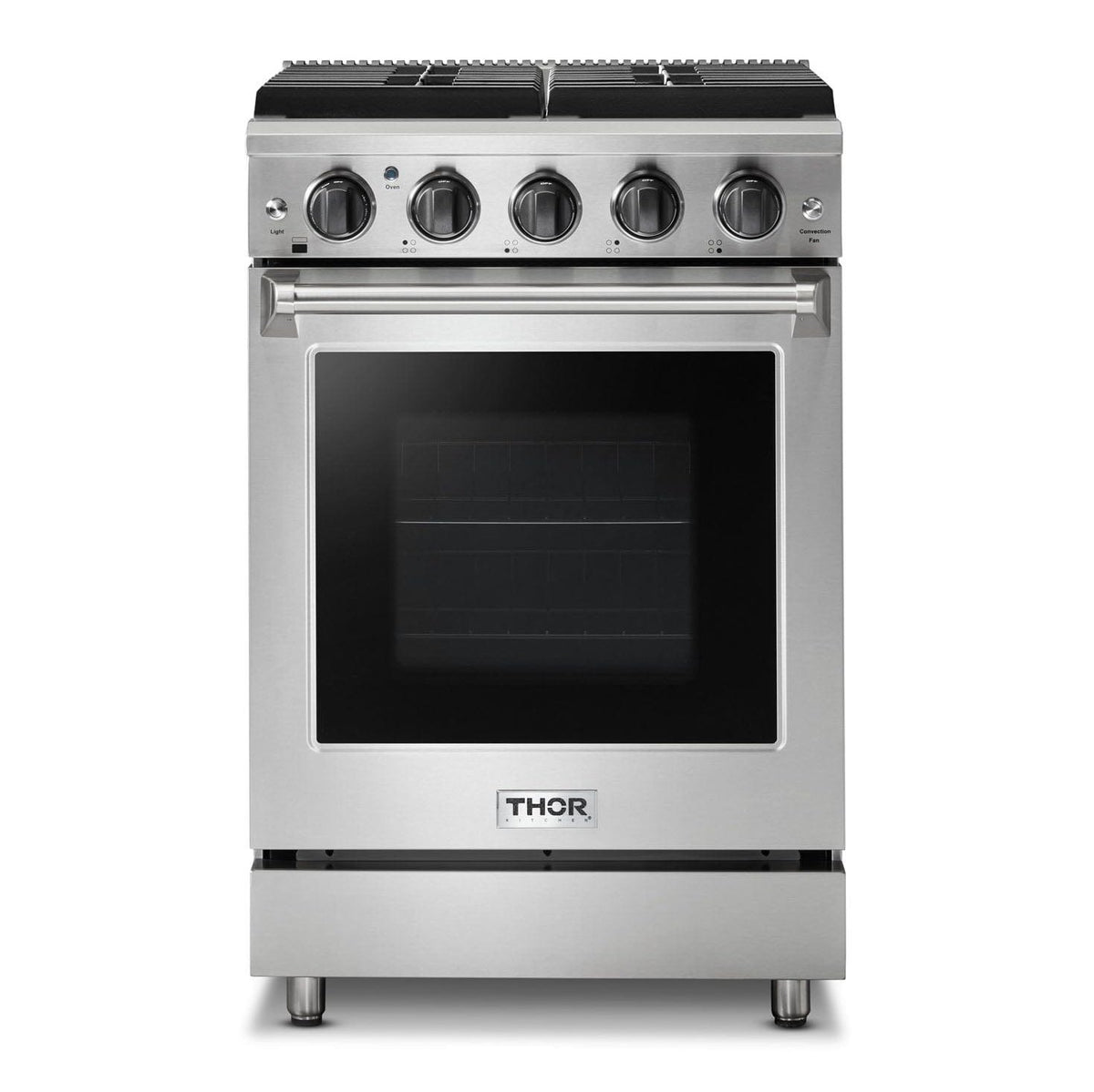 Thor Kitchen 24 in. Professional Gas Range in Stainless Steel, LRG2401U