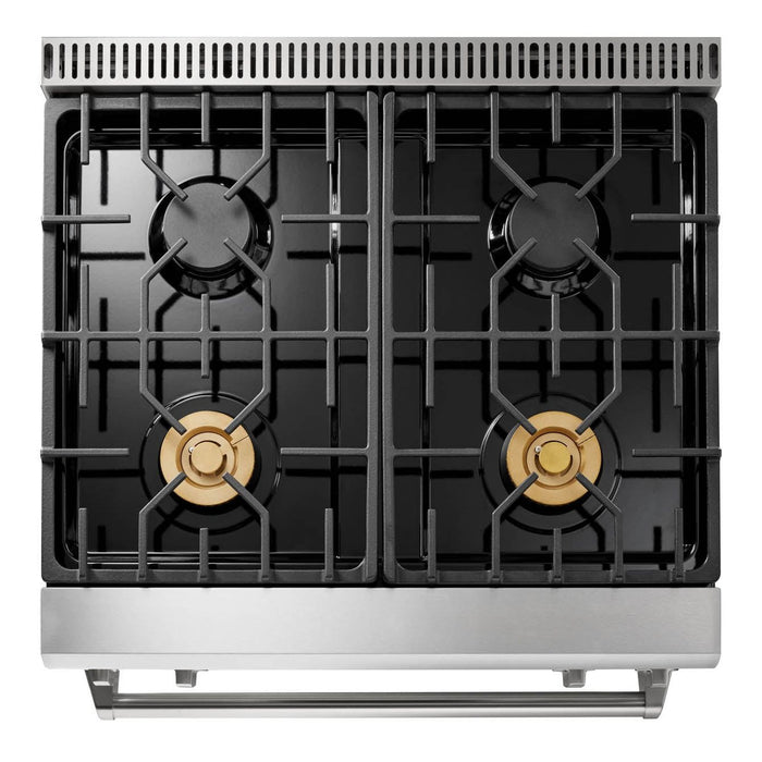 Thor Kitchen 30 In. 4.6 cu. ft. Self-Clean Gas Range in Stainless Steel with Front Touch Control, TRG3001