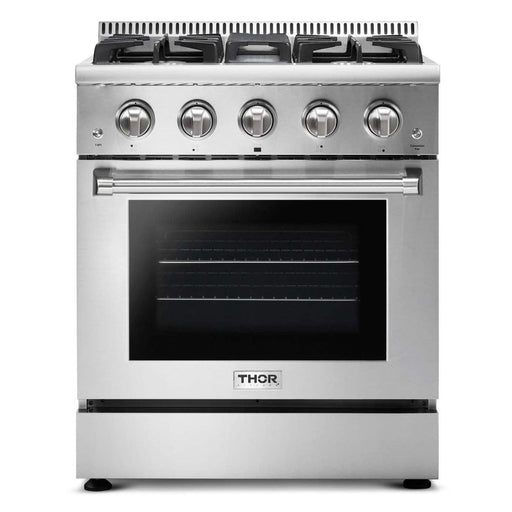 Thor Kitchen 30 in. 4.2 cu. ft. Professional Propane Gas Range in Stainless Steel, HRG3080ULP