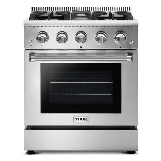 Thor Kitchen 30 in. 4.2 cu. ft. Professional Propane Gas Range in Stainless Steel, HRG3080ULP