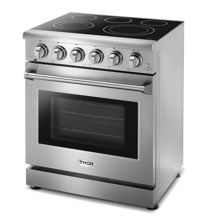 Thor Kitchen Appliance Package - 30 inch Electric Range and 30 in. Range Hood, AP-HRE3001