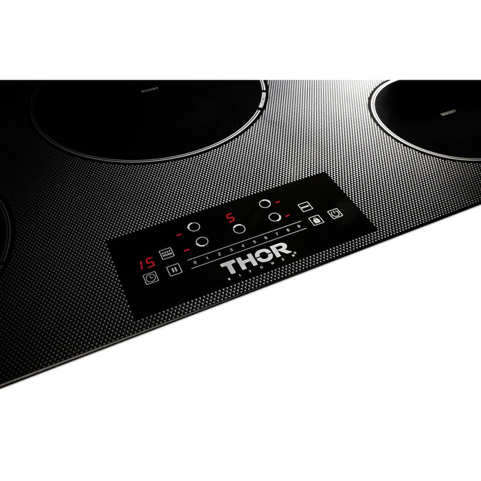 Thor Kitchen 36 Inch Built-In Induction Cooktop with 5 Elements, TIH36