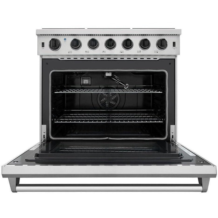 Thor Kitchen Appliance Package 36 in. Gas Range, 36 in. Range Hood, AP-LRG3601U