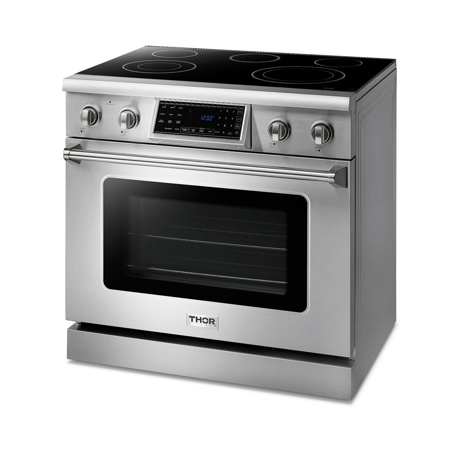 Thor Kitchen 36 Inch Air Fry and Self-Clean Professional Electric Range, TRE3601