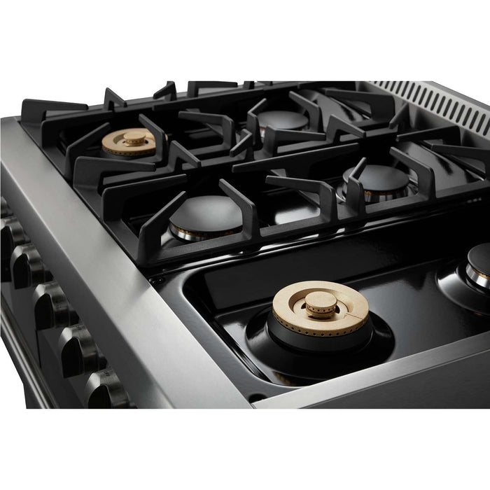 Thor Kitchen 36 in. Professional Natural Gas Range in Stainless Steel - HRG3618U