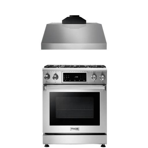Thor Kitchen Appliance Package - 30 In. Gas Range, Range Hood, AP-TRG3001-C