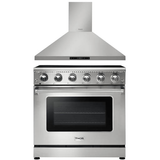 Thor Kitchen Appliance Package 36 in. Electric Range, 36 in. Range Hood, AP-HRE3601