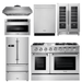 Thor Kitchen Professional Appliance Package 48 in. Propane Gas Range, Range Hood, Refrigerator, Dishwasher, Microwave Drawer, Wine Cooler, AP-HRG4808ULP-8