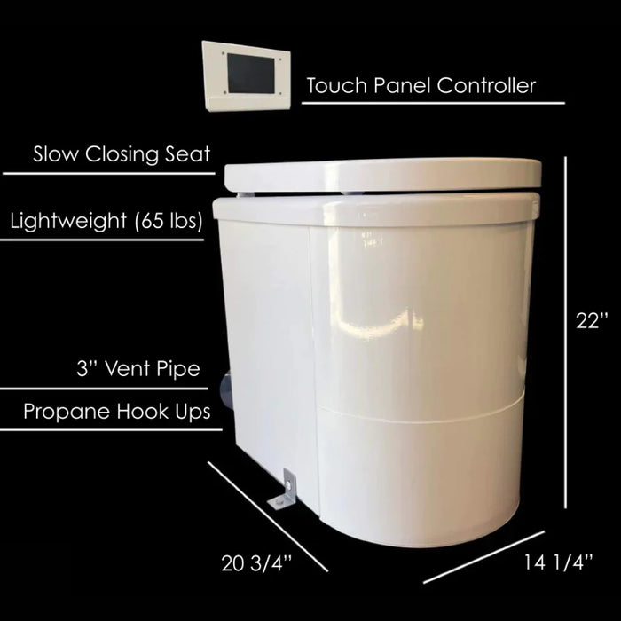 TinyJohn Incinerator Toilet - Electric