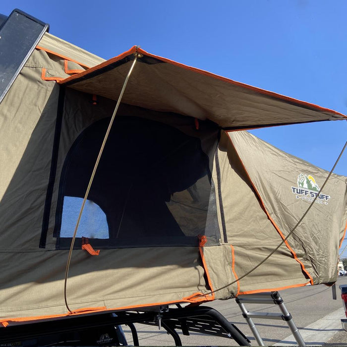 Tuff Stuff Alpha 4 Person Hard Shell Roof Top Tent - TS-RTT-CS-GR