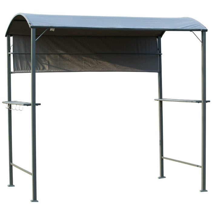 Outsunny 7FT Grill Gazebo BBQ Canopy with Sun Shade Panel Side Awning - 84C-174