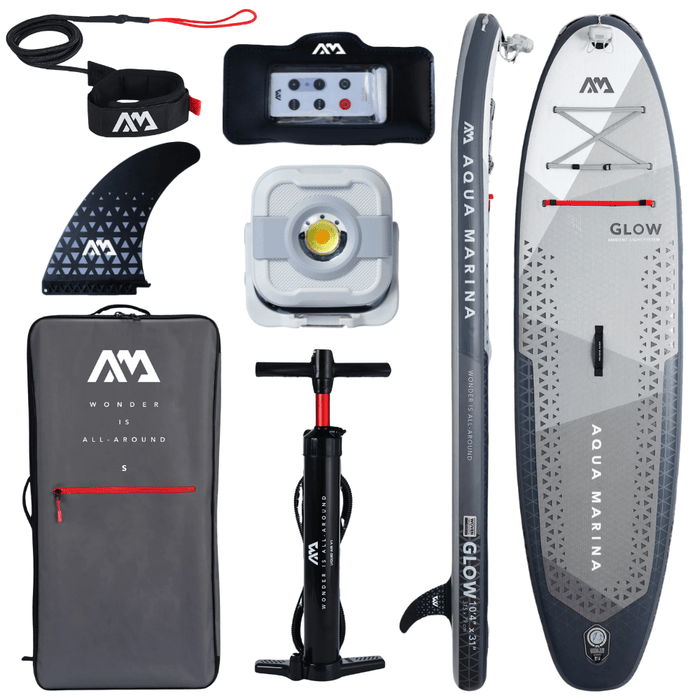 Aqua Marina Glow - All-around iSUP with Ambient Light System, 3.15m/15cm, with safety leash