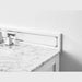 Ancerre Aspen Bathroom Vanity with Sink and Carrara White Marble Top Cabinet Set - VTS-ASPEN-36-W-CW - Backyard Provider