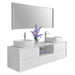 Ancerre Catherine Bathroom Vanity with Solid Surface Top Cabinet Set Collection - VTSM-CATHERINE-63-W - Backyard Provider