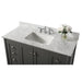 Ancerre Shelton Bathroom Vanity with Sink and Carrara White Marble Top Cabinet Set - VTS-SHELTON-48-W-CW - Backyard Provider