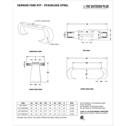 Vernon Fire Pit Diagram