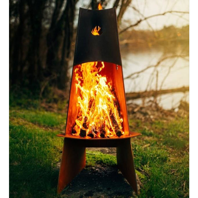 Vesuvius Fire Pit - with fire