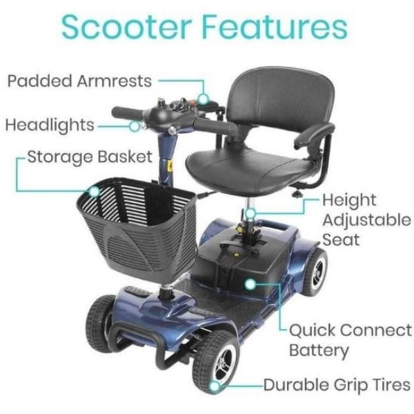 Vive Health 4-Wheel Mobility Scooter - Backyard Provider