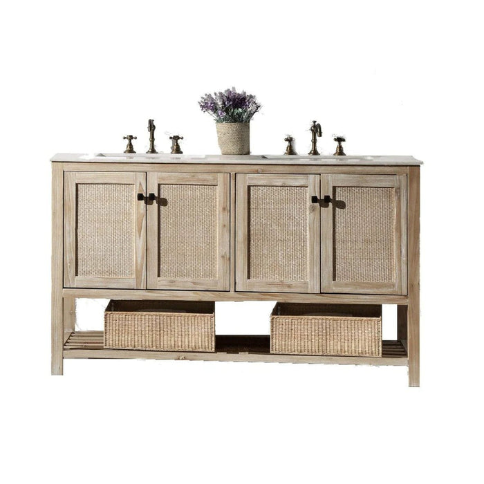Legion Furniture 60 Inch Solid Wood Vanity | WH5160 - Backyard Provider