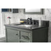 Legion Furniture WLF2136-PG 36 Inch Pewter Green Finish Sink Vanity Cabinet with Blue Lime Stone Top - Backyard Provider