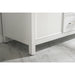 Legion Furniture WLF2154-W 54 Inch White Finish Double Sink Vanity Cabinet with Carrara White Top - Backyard Provider