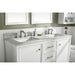 Legion Furniture WLF2160D-W 60 Inch White Finish Double Sink Vanity Cabinet with Carrara White Top - Backyard Provider