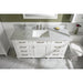 Legion Furniture WLF2260S-W 60 Inch White Finish Single Sink Vanity Cabinet with Carrara White Top - Backyard Provider