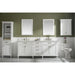 Legion Furniture WLF2280-W 80 Inch White Double Single Sink Vanity Cabinet with Carrara White Quartz Top - Backyard Provider