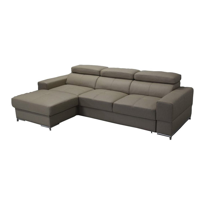 Maxima House BAZALT Leather Sectional Sleeper Sofa - Backyard Provider