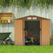 Outsunny 7' x 4' x 6' Steel Outdoor Shed Organizer - 845-030YL