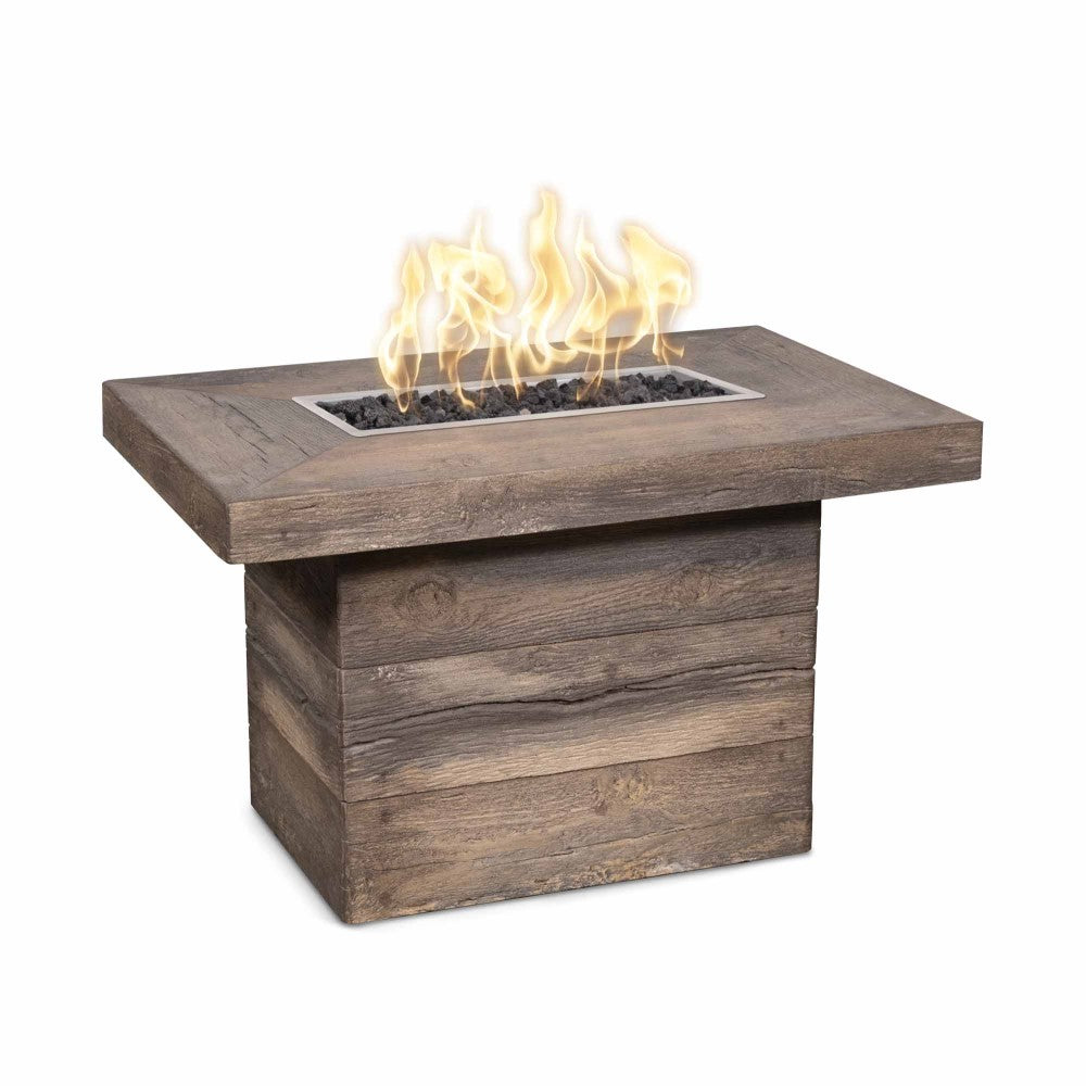 Yuma Wood Grain Fire Pit Oak