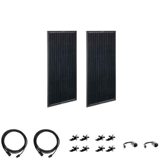 Zamp OBSIDIAN Series 200 Watt Solar Panel Kit 2x100