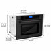 ZLINE 30 in. Professional Single Wall Oven in Black Stainless Steel with Self-Cleaning, AWS-BS-30
