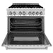 ZLINE Appliance Package - 36 in. Dual Fuel Range, Range Hood, Microwave Drawer, Dishwasher, 4KP-RARH36-MWDW