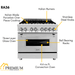 ZLINE Appliance Package - 36 in. Dual Fuel Range, Range Hood, Microwave Drawer, 3 Rack Dishwasher, 4KP-RARH36-MWDWV