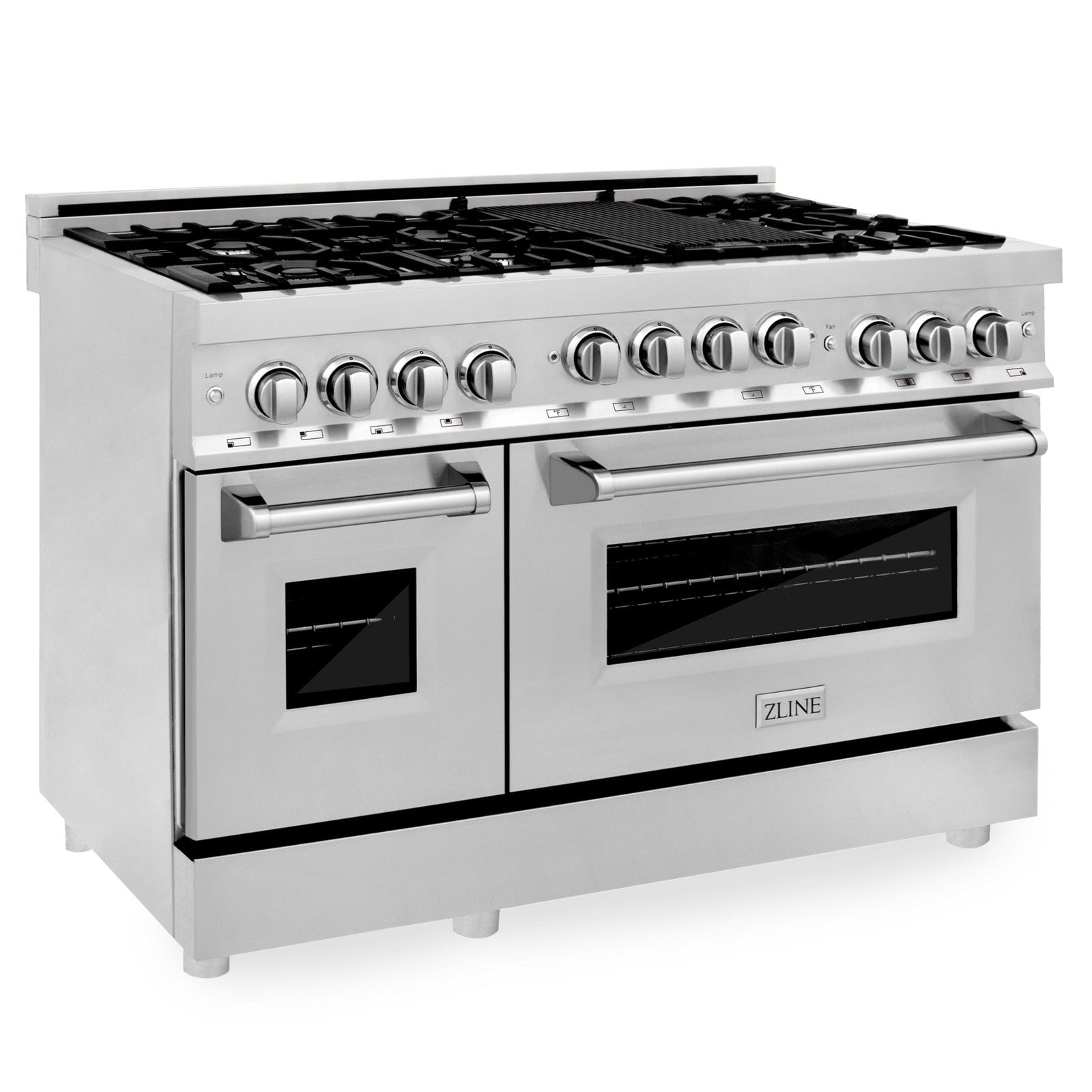 ZLINE 48 Inch 6.0 cu. ft. Range with Gas Cooktop and Gas Oven in Stainless Steel, RG48