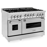 ZLINE 48 Inch 6.0 cu. ft. Range with Gas Cooktop and Gas Oven in Stainless Steel, RG48