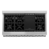 ZLINE 48 in. Professional Gas Burner and Electric Oven in Stainless Steel, RA48