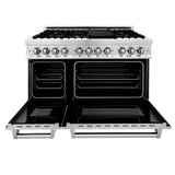 ZLINE Appliance Package - 48 in. Dual Fuel Range, Range Hood, Dishwasher, 3KP-RARH48-DW