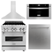 ZLINE Appliance Package - 30 in. Dual Fuel Range, 30 in. Range Hood, Microwave Drawer, Dishwasher, 4KP-RARH30-MWDW