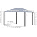 Outsunny 13' x 10' Outdoor Patio Gazebo Canopy with PA Coated Polyester Roof - 84C-188V01GY