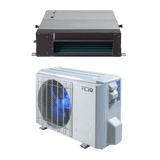 ACiQ Platinum 12,000 BTU 25 SEER Single Zone Concealed Duct Mini Split System w/ Extreme Heat - Backyard Provider