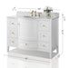 Ancerre Lauren Bathroom Vanity with Sink and Carrara White Marble Top Cabinet Set - VTS-LAUREN-48-W-CW - Backyard Provider