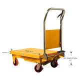 Apollolift Single Scissor Lift Table  1100lbs. 35.4" lifting height - A-2002 - Backyard Provider