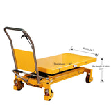 Apollolift Single Scissor Lift Table 3300lbs. 39.4" lifting height - A-2015 - Backyard Provider