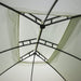 Outsunny 13' x 10' Patio Gazebo Outdoor Canopy Shelter - 84C-326CW