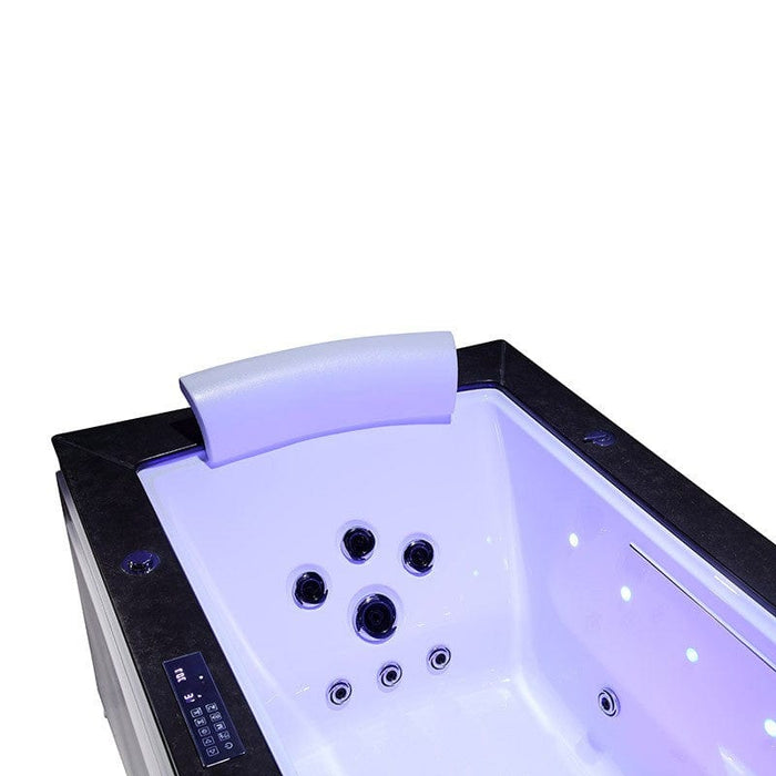 Sauna Hammam - LORD SOLO MAX BLACK WHIRLPOOL BATHTUB 1 PLACE ARCHIPEL® 180X90 - RIGHT - MK53018023