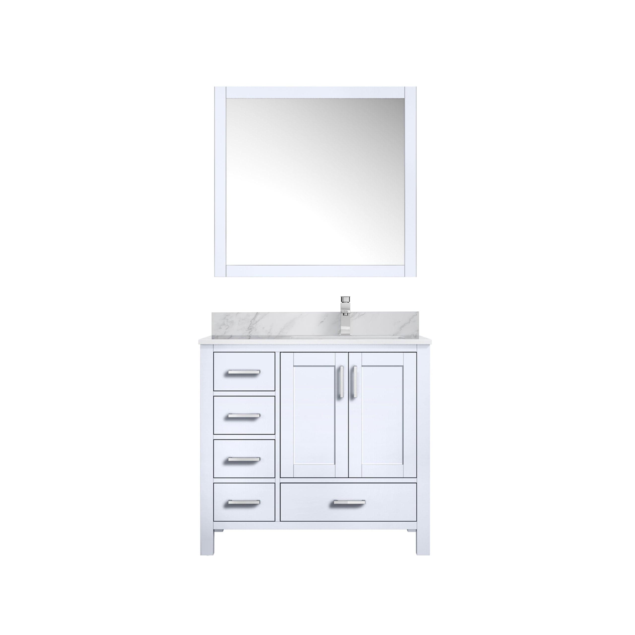 Jacques 36" x 22" Right Offset Bath Vanity - Backyard Provider