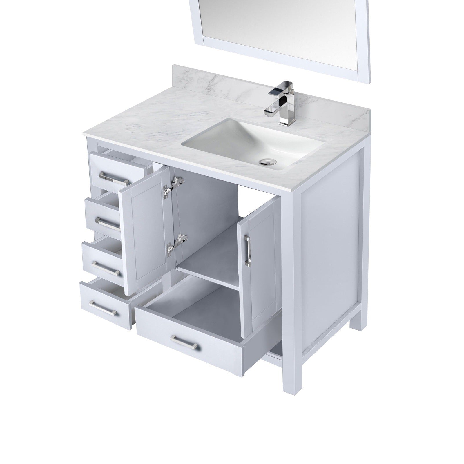 Jacques 36" x 22" Right Offset Bath Vanity - Backyard Provider