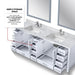 Jacques 84" x 22" Double Bath Vanity - Backyard Provider